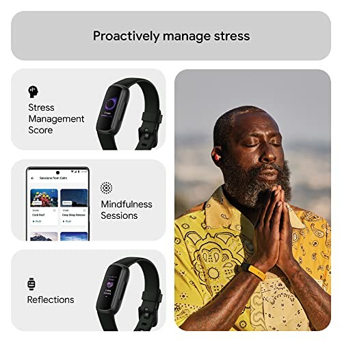 Smartwatch features for stress management and mindfulness.